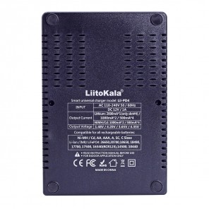 Зарядное устройство Litokala 4 слота дисплей с USB зарядкой